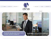 Tablet Screenshot of dinacorporate.com.au